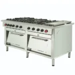 Cocina 8 Platos con 2 Hornos y Churrasquera Modelo 6EA59 Marca Maigas