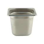 Depósito Gastronómico de acero GN 1/6 x 15 (17.6x17.6x15)