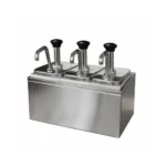 Dispensador de Salsa 3 Depósitos 2L Acero Inoxidable Modelo VDS-3D Marca Ventus