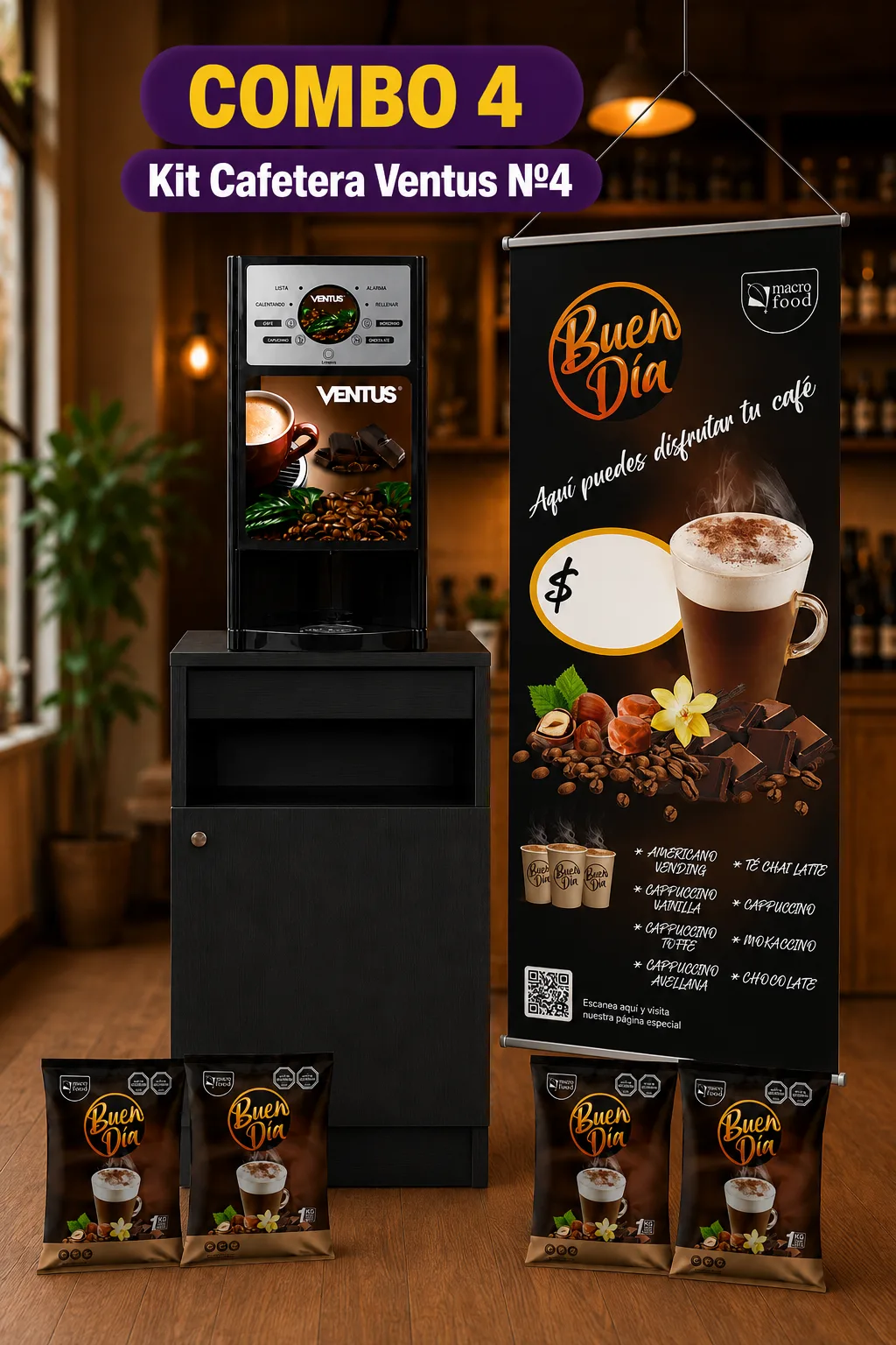 Combo Cafetera ventus nº 4