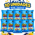 Pack de 10 kg Base Granizado Sabor Tuti Fruti Color Blue Marca Macrofood