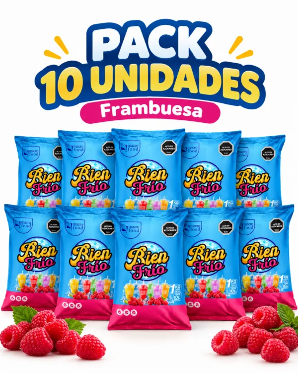 Pack 10 Unidades Frambuesa